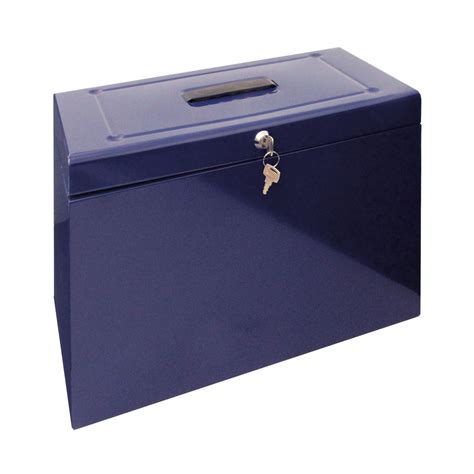 steel card file box|staples metal file box.